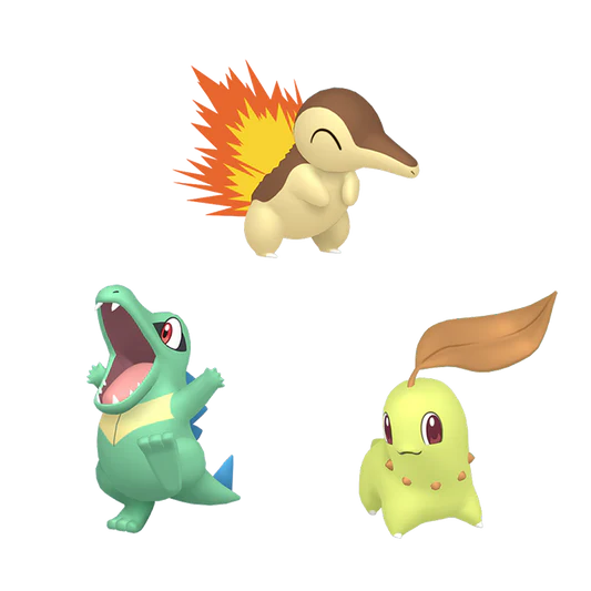 Shiny Johto Starters